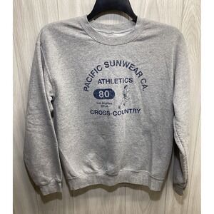 PS/LA Women's (Size M) Long Sleeve Crew Neck Graphic Sweatshirt 100% Cotton